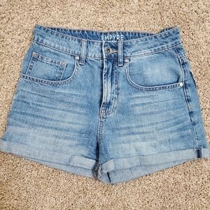 Empyre Melanie Light Wash Denim Womens Shorts 3 Folded Summer Country